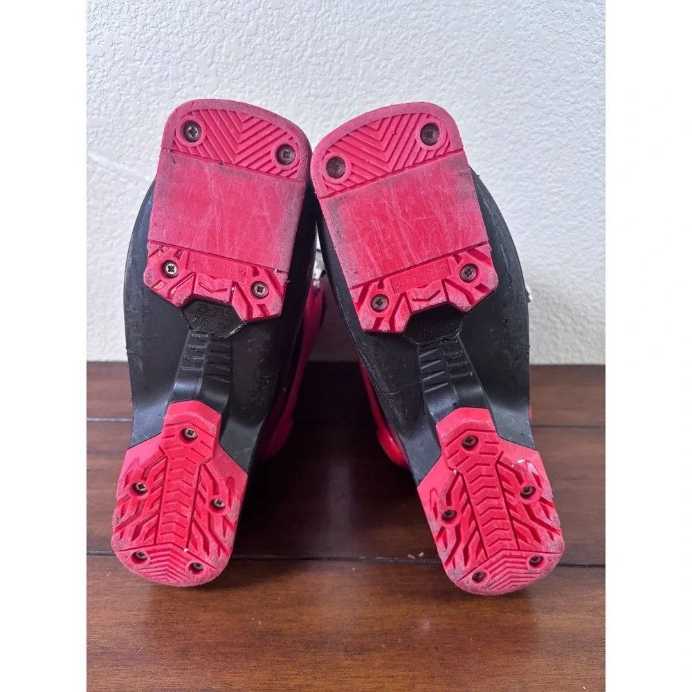 Nordica Speedmachine J2 Ski Boots Youth 23.5 Red Black Adjustable Flex Junior